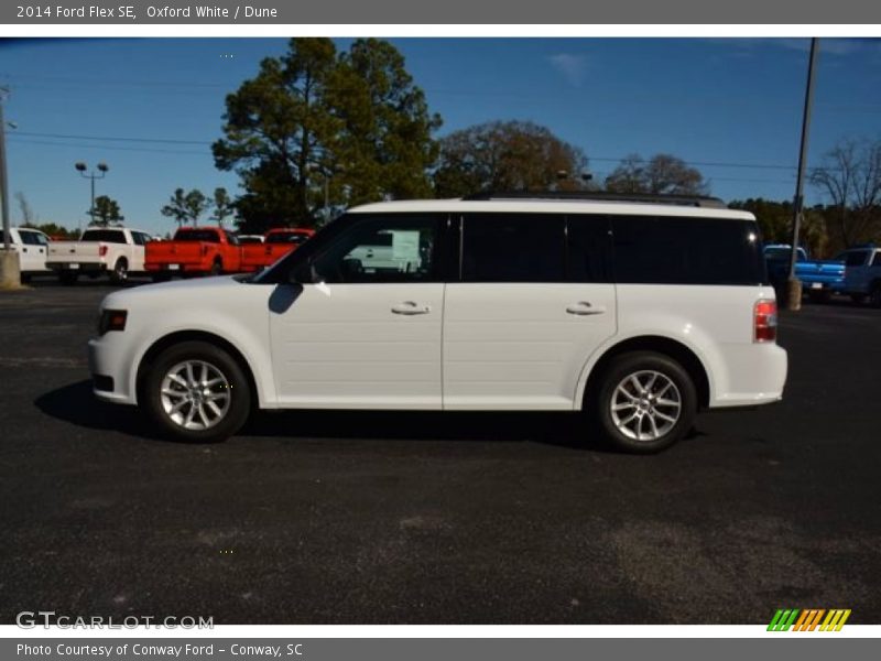 Oxford White / Dune 2014 Ford Flex SE