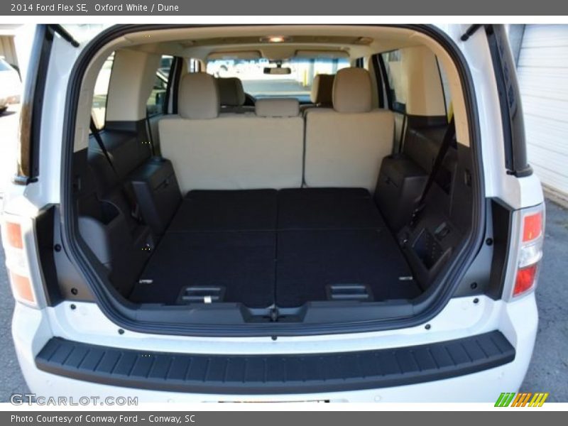 Oxford White / Dune 2014 Ford Flex SE