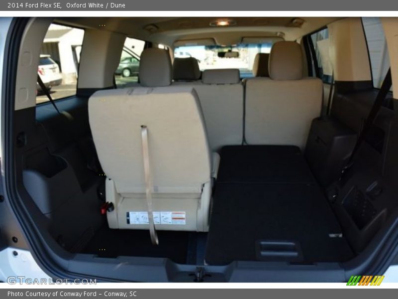 Oxford White / Dune 2014 Ford Flex SE