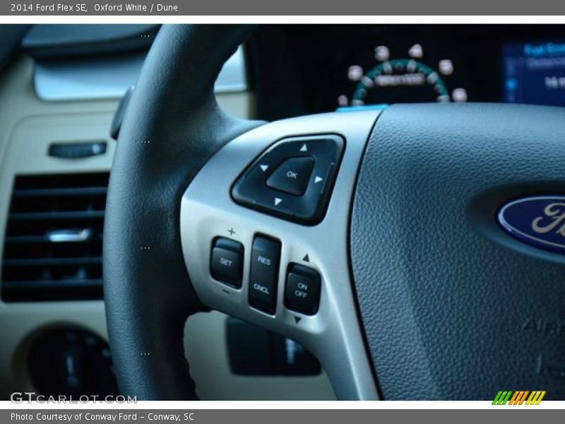 Oxford White / Dune 2014 Ford Flex SE