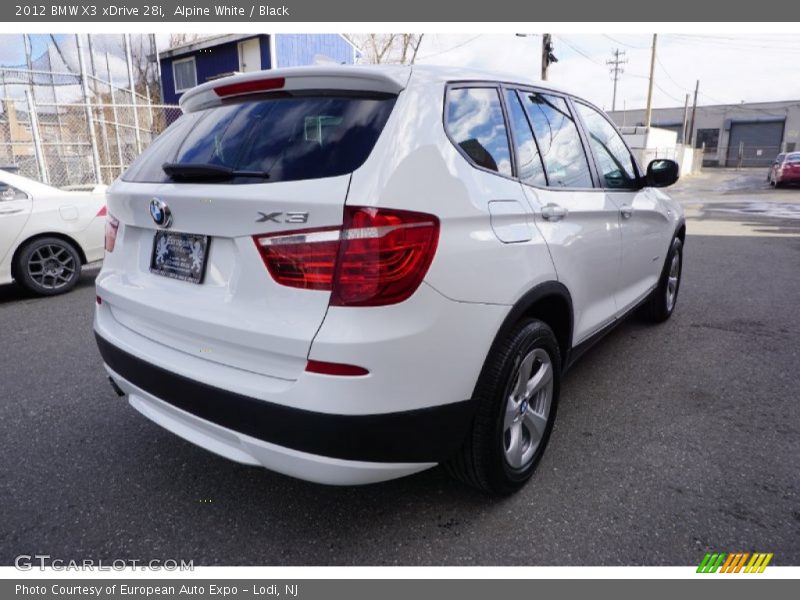 Alpine White / Black 2012 BMW X3 xDrive 28i