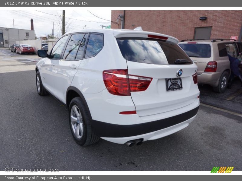 Alpine White / Black 2012 BMW X3 xDrive 28i