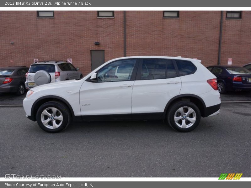 Alpine White / Black 2012 BMW X3 xDrive 28i