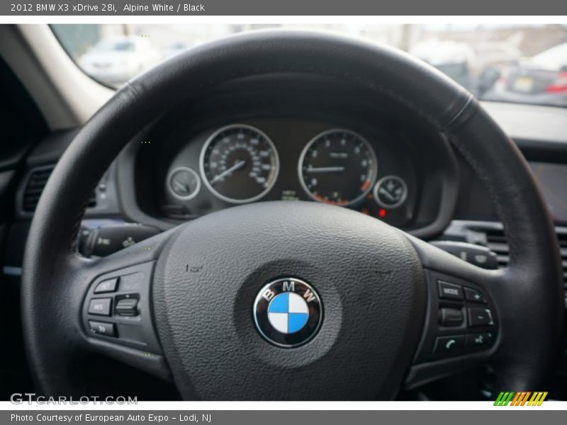 Alpine White / Black 2012 BMW X3 xDrive 28i
