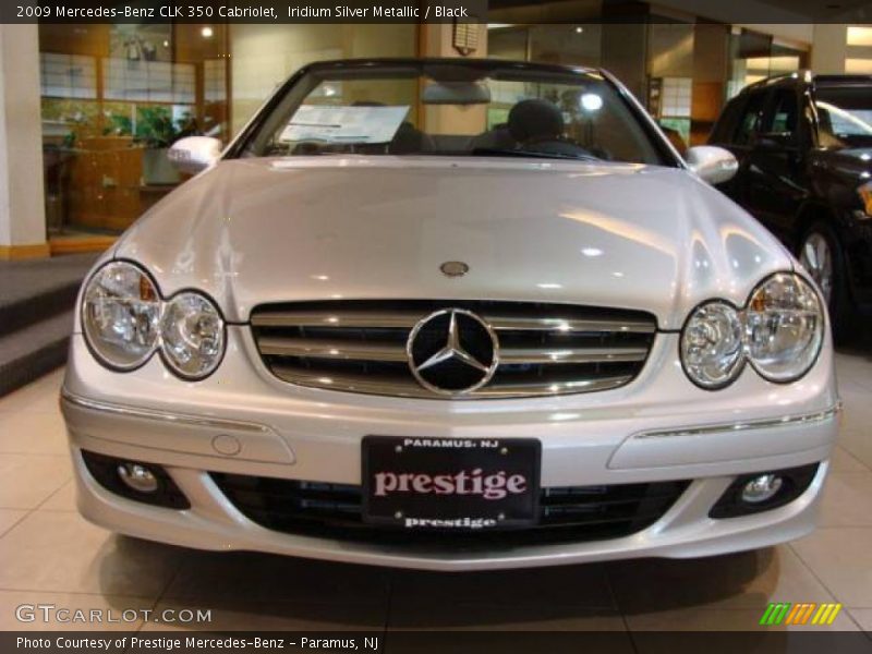 Iridium Silver Metallic / Black 2009 Mercedes-Benz CLK 350 Cabriolet