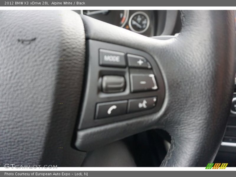 Alpine White / Black 2012 BMW X3 xDrive 28i