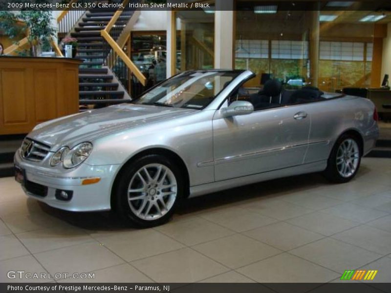 Iridium Silver Metallic / Black 2009 Mercedes-Benz CLK 350 Cabriolet