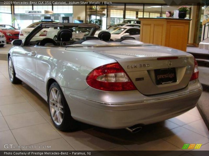 Iridium Silver Metallic / Black 2009 Mercedes-Benz CLK 350 Cabriolet