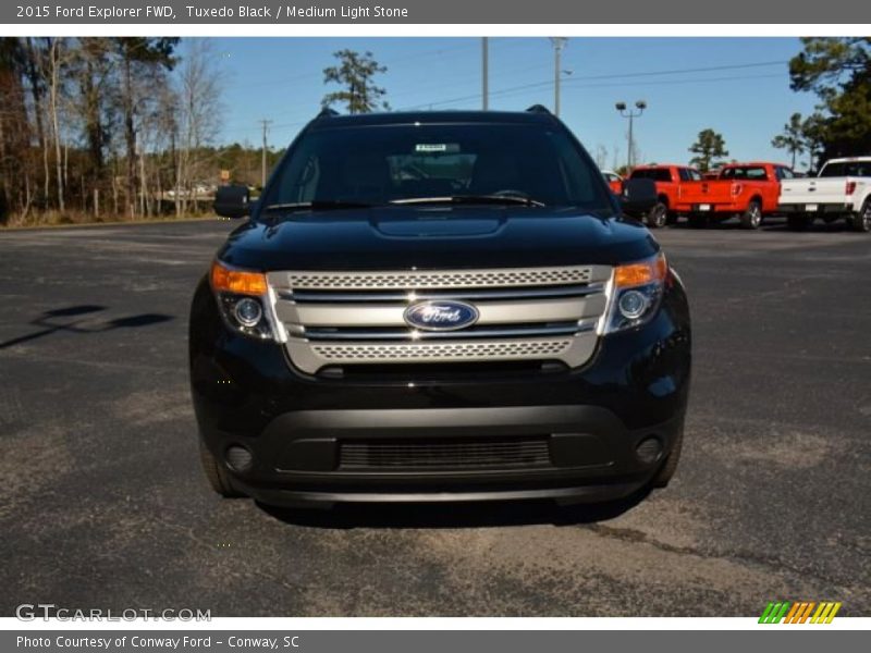 Tuxedo Black / Medium Light Stone 2015 Ford Explorer FWD