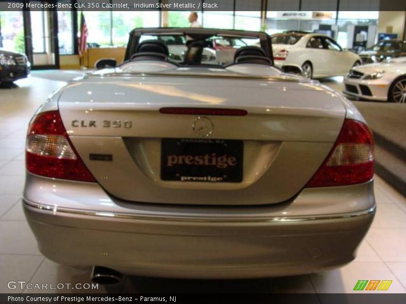 Iridium Silver Metallic / Black 2009 Mercedes-Benz CLK 350 Cabriolet