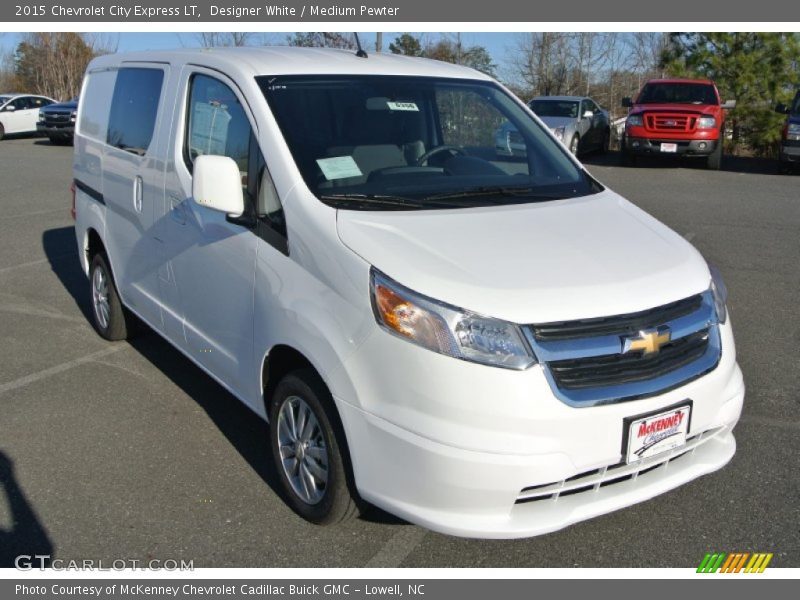 Designer White / Medium Pewter 2015 Chevrolet City Express LT