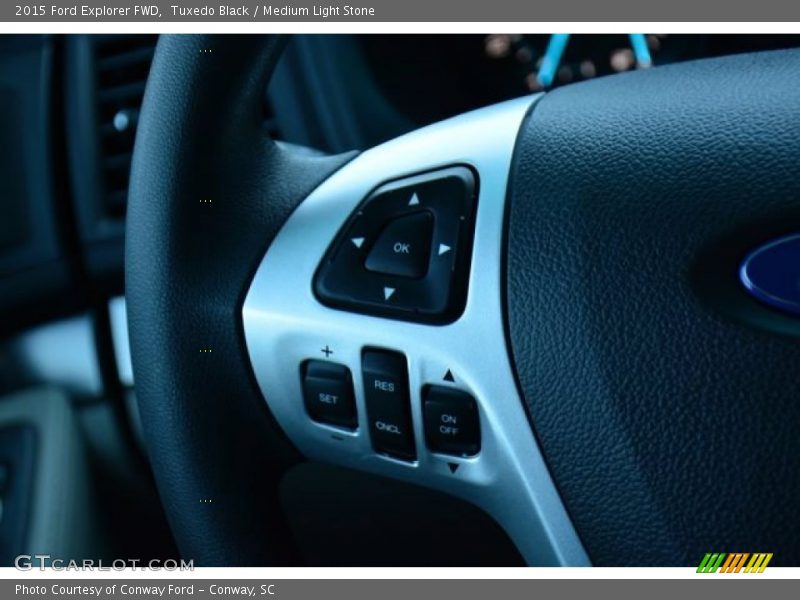 Tuxedo Black / Medium Light Stone 2015 Ford Explorer FWD