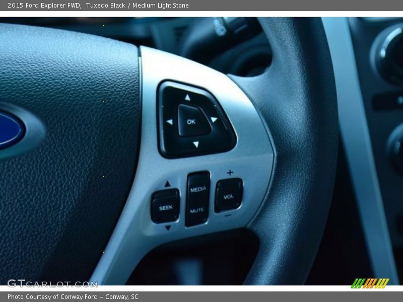 Tuxedo Black / Medium Light Stone 2015 Ford Explorer FWD