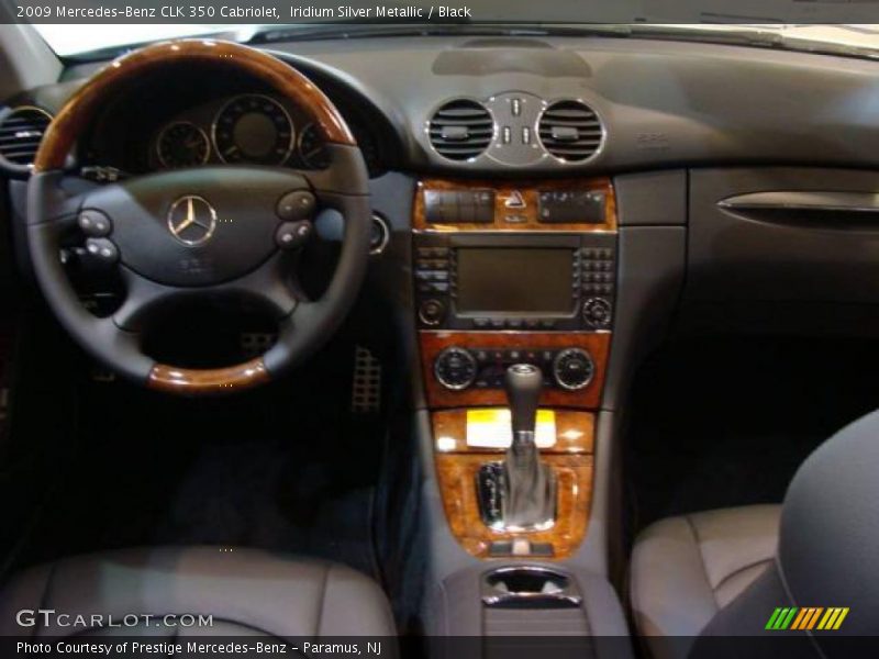 Iridium Silver Metallic / Black 2009 Mercedes-Benz CLK 350 Cabriolet