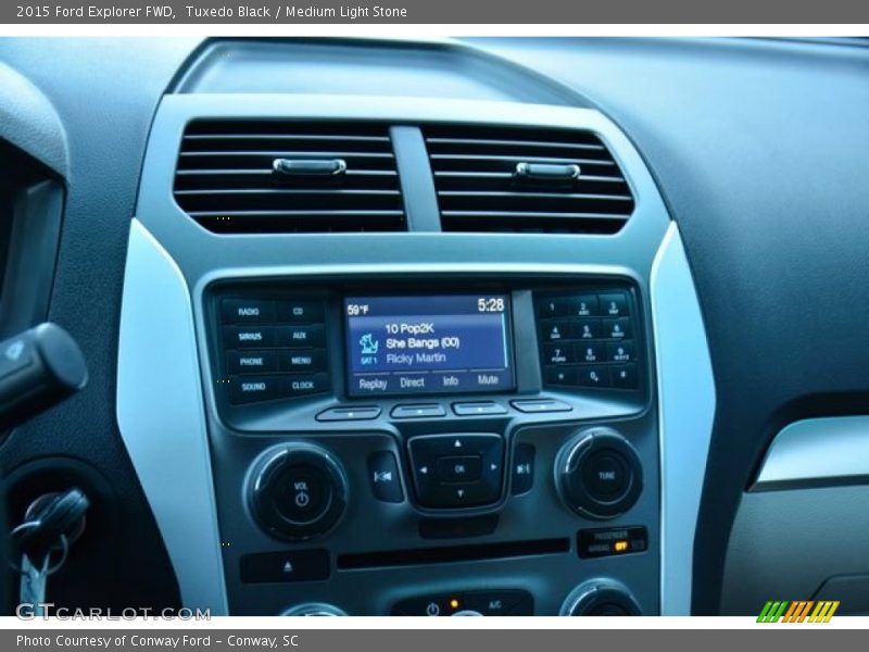 Tuxedo Black / Medium Light Stone 2015 Ford Explorer FWD