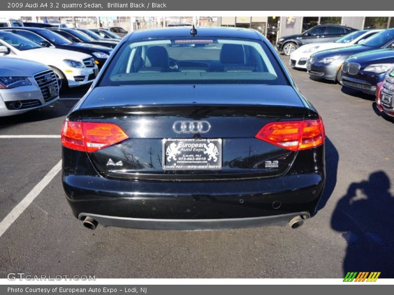 Brilliant Black / Black 2009 Audi A4 3.2 quattro Sedan
