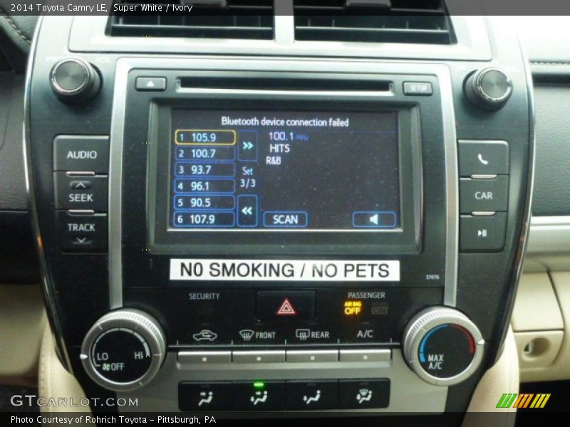 Super White / Ivory 2014 Toyota Camry LE