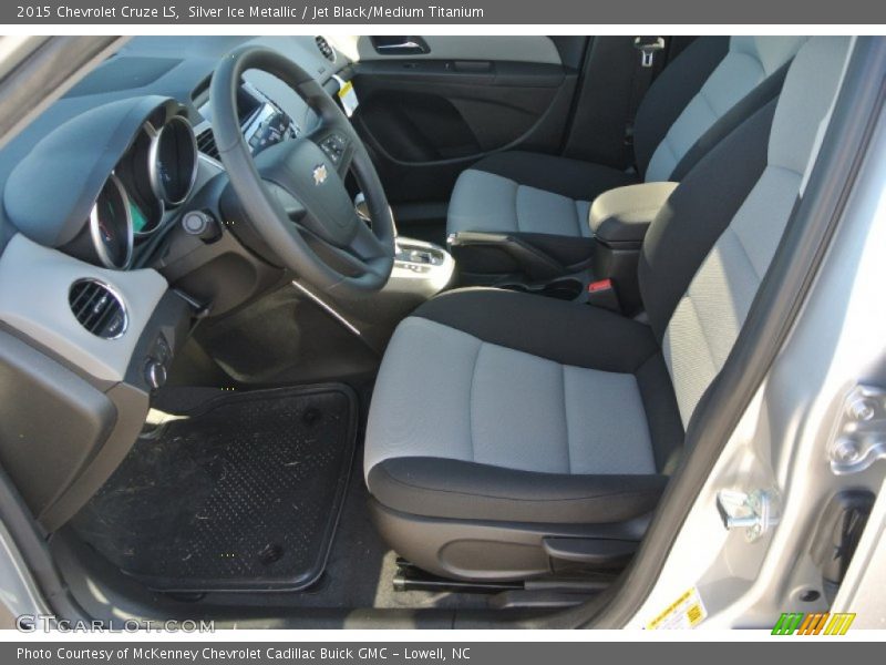 Silver Ice Metallic / Jet Black/Medium Titanium 2015 Chevrolet Cruze LS