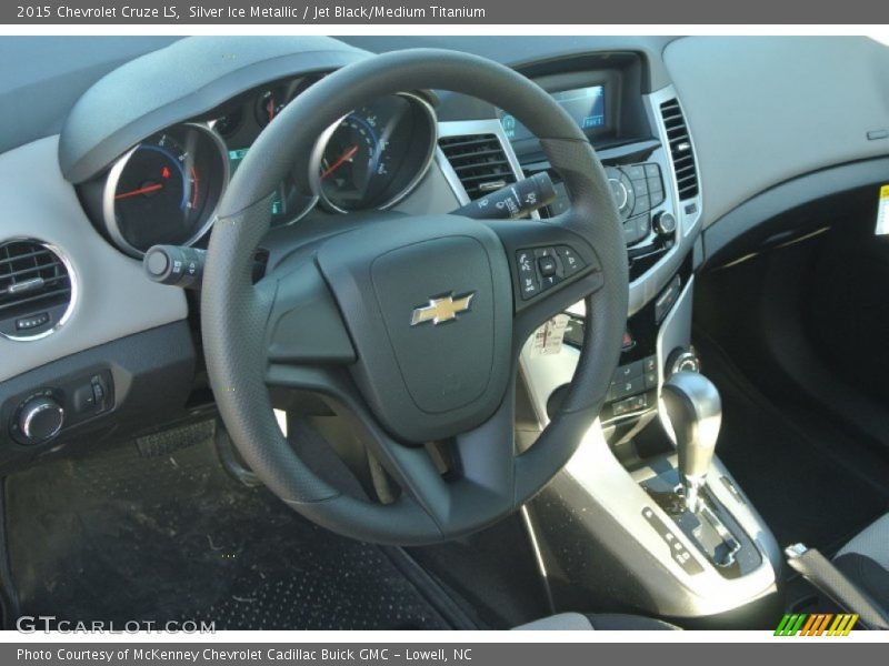 Silver Ice Metallic / Jet Black/Medium Titanium 2015 Chevrolet Cruze LS
