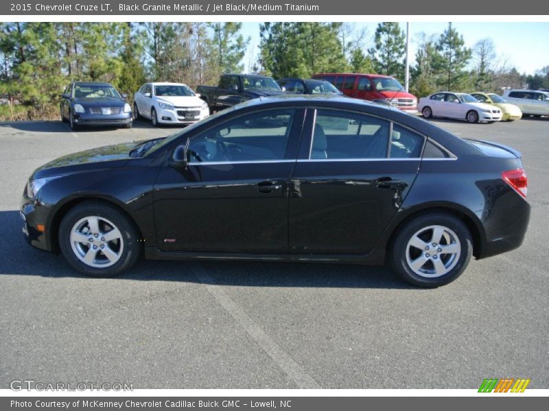 Black Granite Metallic / Jet Black/Medium Titanium 2015 Chevrolet Cruze LT