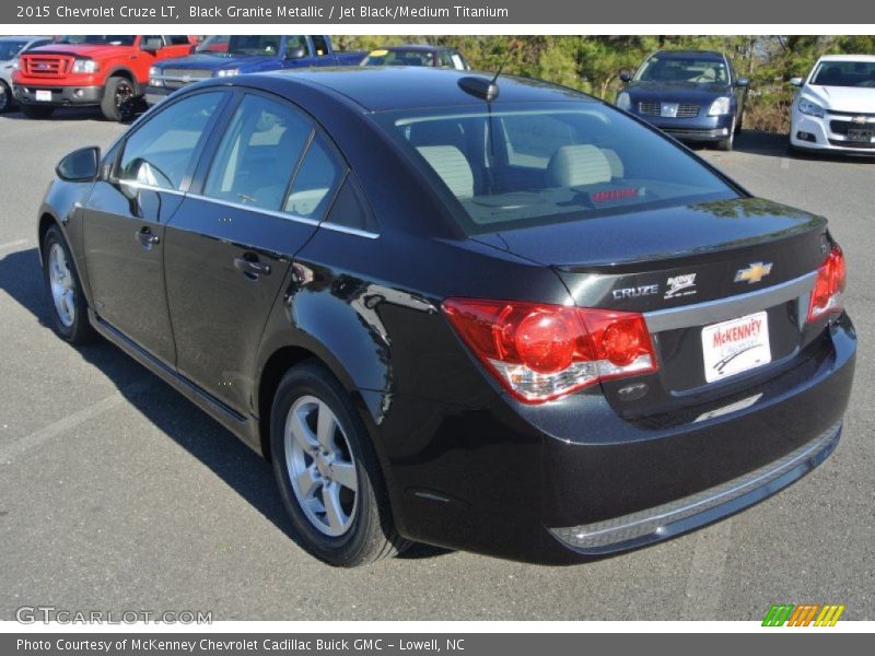 Black Granite Metallic / Jet Black/Medium Titanium 2015 Chevrolet Cruze LT