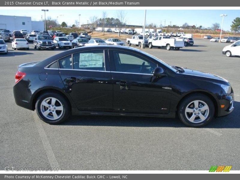 Black Granite Metallic / Jet Black/Medium Titanium 2015 Chevrolet Cruze LT