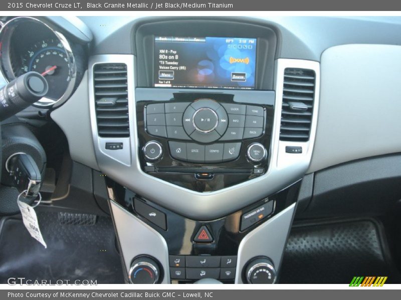 Black Granite Metallic / Jet Black/Medium Titanium 2015 Chevrolet Cruze LT