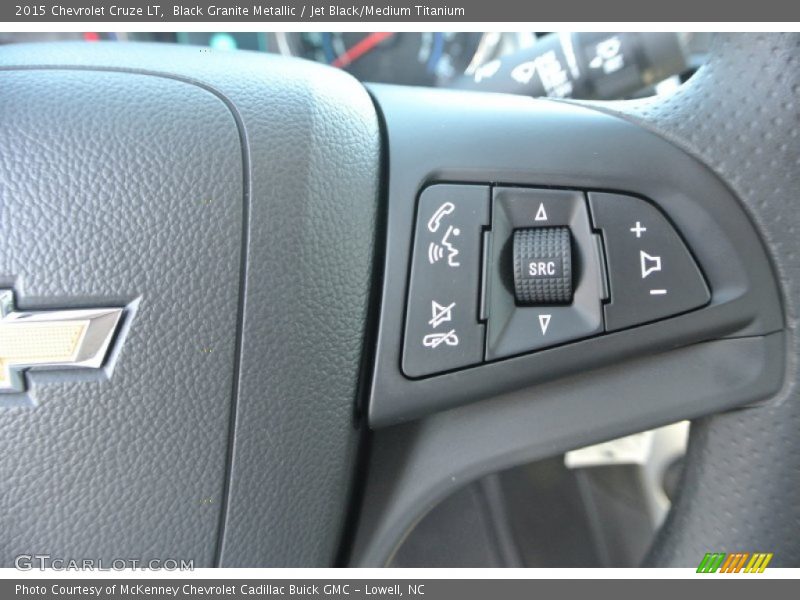Black Granite Metallic / Jet Black/Medium Titanium 2015 Chevrolet Cruze LT