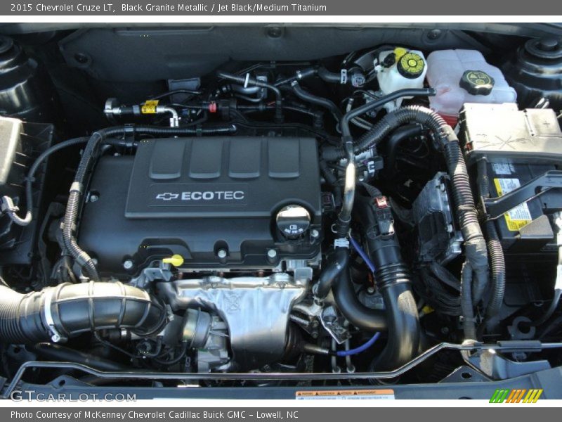 Black Granite Metallic / Jet Black/Medium Titanium 2015 Chevrolet Cruze LT