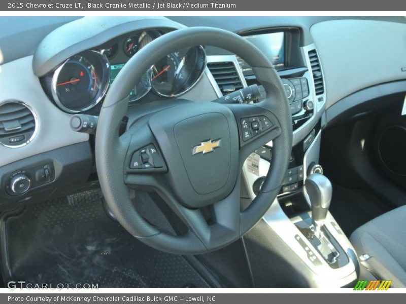 Black Granite Metallic / Jet Black/Medium Titanium 2015 Chevrolet Cruze LT