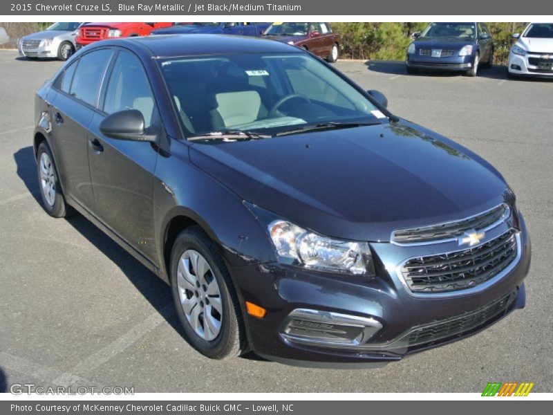 Blue Ray Metallic / Jet Black/Medium Titanium 2015 Chevrolet Cruze LS