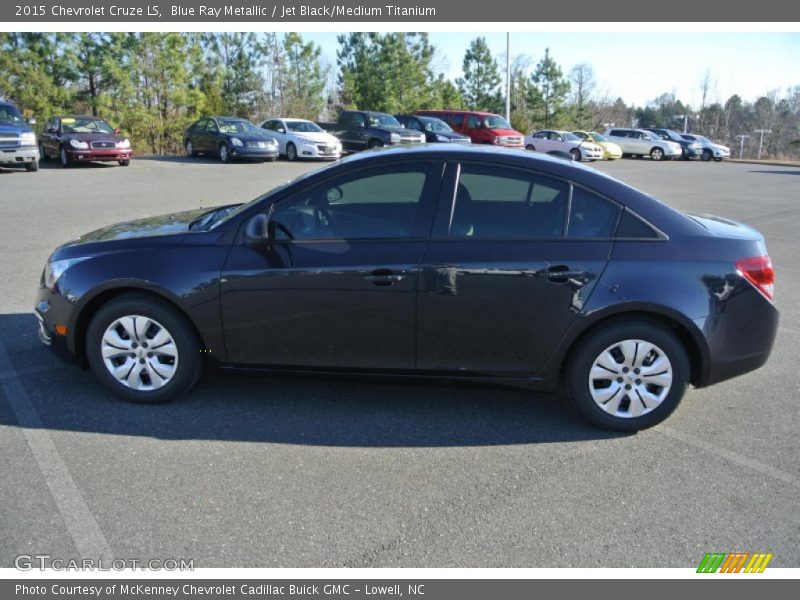 Blue Ray Metallic / Jet Black/Medium Titanium 2015 Chevrolet Cruze LS