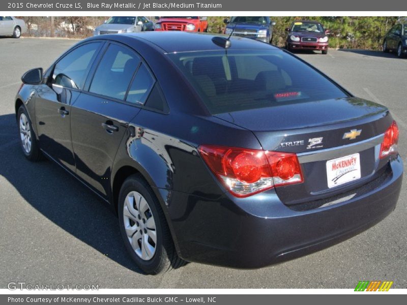 Blue Ray Metallic / Jet Black/Medium Titanium 2015 Chevrolet Cruze LS