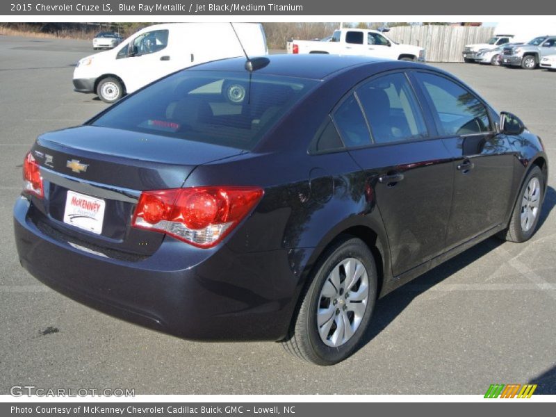 Blue Ray Metallic / Jet Black/Medium Titanium 2015 Chevrolet Cruze LS