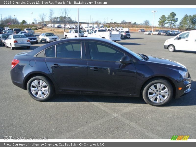 Blue Ray Metallic / Jet Black/Medium Titanium 2015 Chevrolet Cruze LS