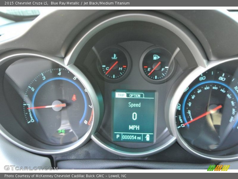 Blue Ray Metallic / Jet Black/Medium Titanium 2015 Chevrolet Cruze LS