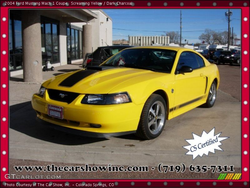 Screaming Yellow / Dark Charcoal 2004 Ford Mustang Mach 1 Coupe