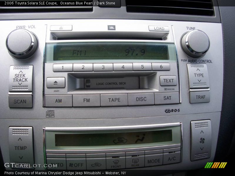 Oceanus Blue Pearl / Dark Stone 2006 Toyota Solara SLE Coupe