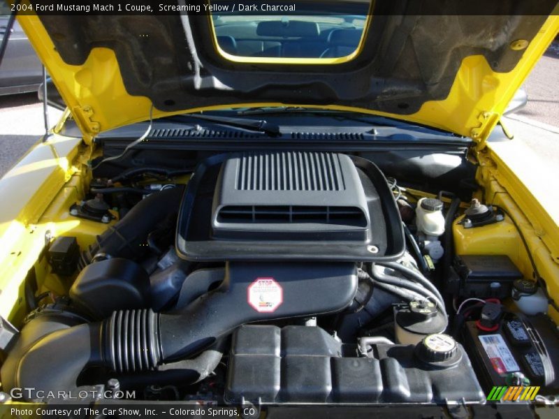 Screaming Yellow / Dark Charcoal 2004 Ford Mustang Mach 1 Coupe