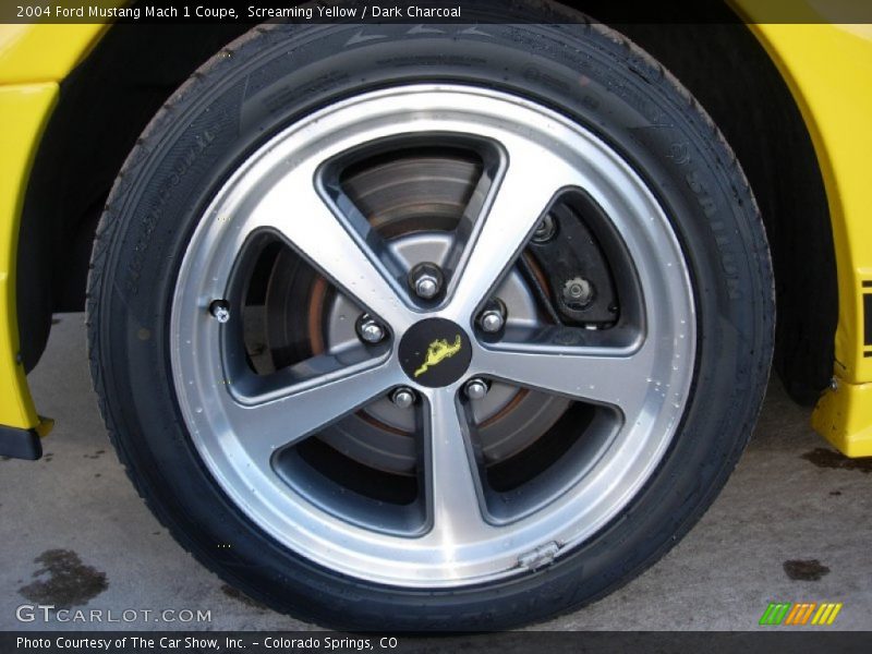 Screaming Yellow / Dark Charcoal 2004 Ford Mustang Mach 1 Coupe