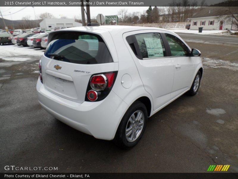 Summit White / Dark Pewter/Dark Titanium 2015 Chevrolet Sonic LT Hatchback