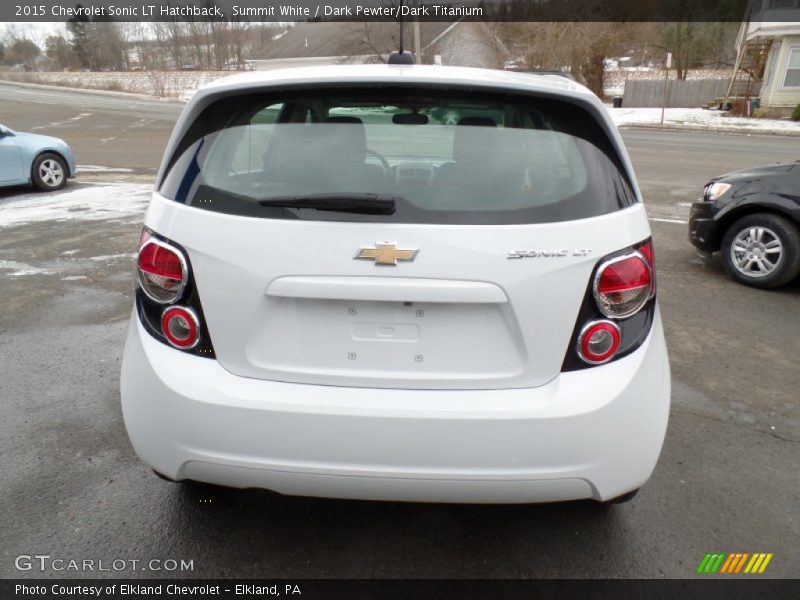 Summit White / Dark Pewter/Dark Titanium 2015 Chevrolet Sonic LT Hatchback