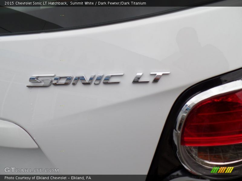 Summit White / Dark Pewter/Dark Titanium 2015 Chevrolet Sonic LT Hatchback