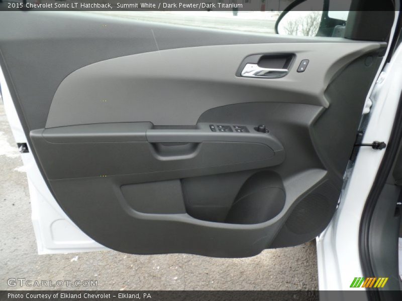Summit White / Dark Pewter/Dark Titanium 2015 Chevrolet Sonic LT Hatchback