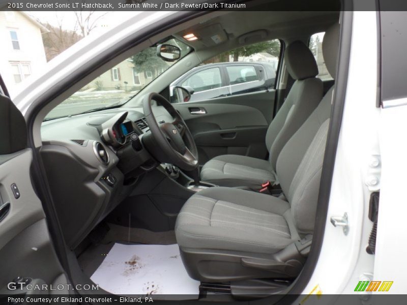 Summit White / Dark Pewter/Dark Titanium 2015 Chevrolet Sonic LT Hatchback