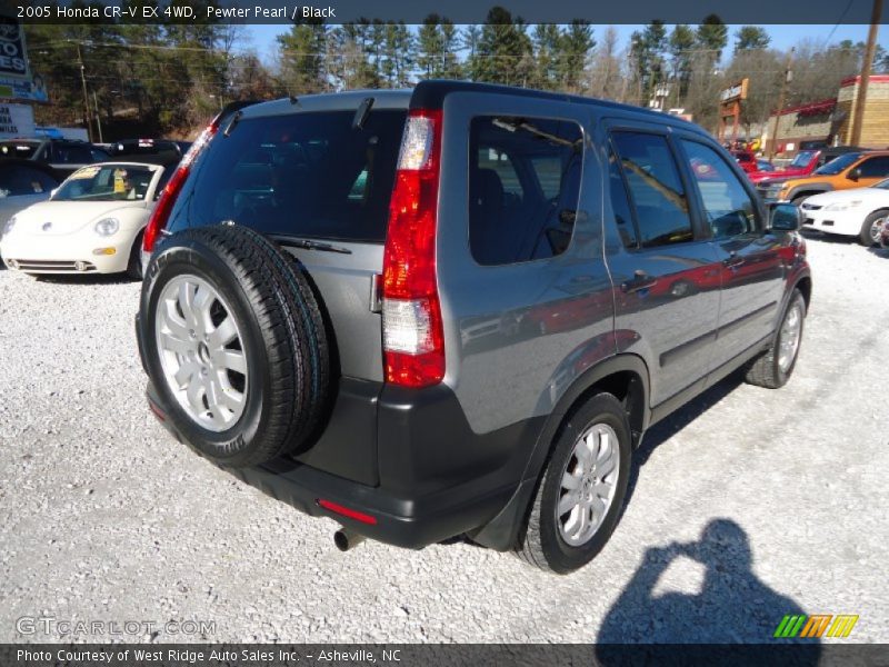 Pewter Pearl / Black 2005 Honda CR-V EX 4WD