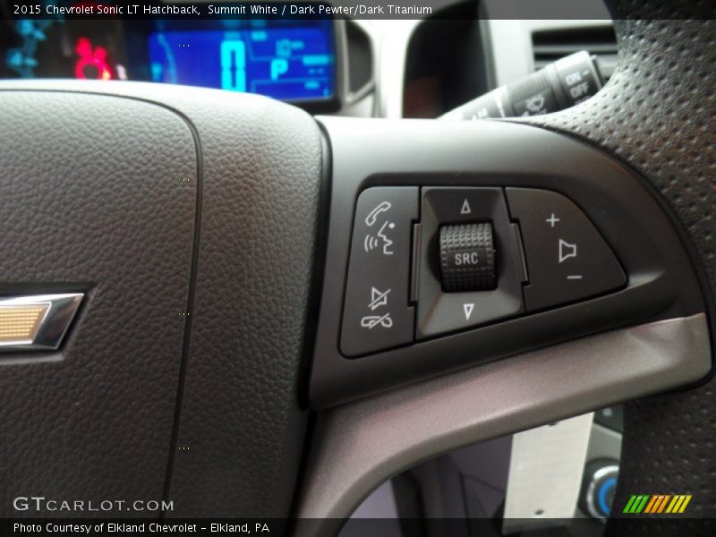 Summit White / Dark Pewter/Dark Titanium 2015 Chevrolet Sonic LT Hatchback