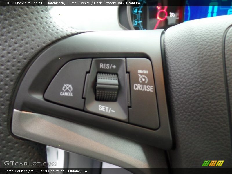 Summit White / Dark Pewter/Dark Titanium 2015 Chevrolet Sonic LT Hatchback