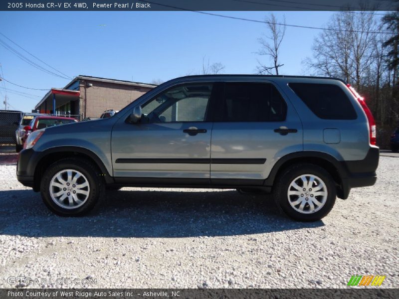 Pewter Pearl / Black 2005 Honda CR-V EX 4WD