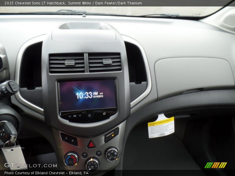 Summit White / Dark Pewter/Dark Titanium 2015 Chevrolet Sonic LT Hatchback